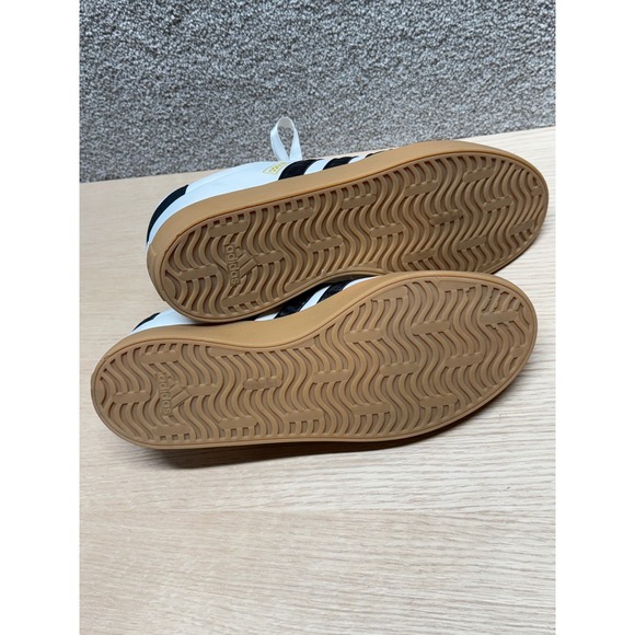 Adidas Gazelle Gum Sole Sneakers White Black Classic Casual Shoes Womens 10.5 - Picture 7 of 12